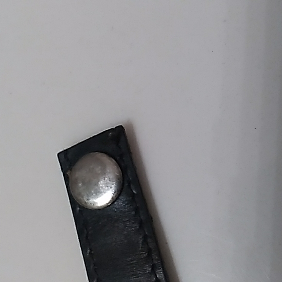 A BARSE STERLING SILVER & LEATHER BRACELET 7" - Picture 5 of 7